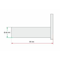 3008002H Svornjak bez podmazivanja 40x95 mm MBB Palfinger